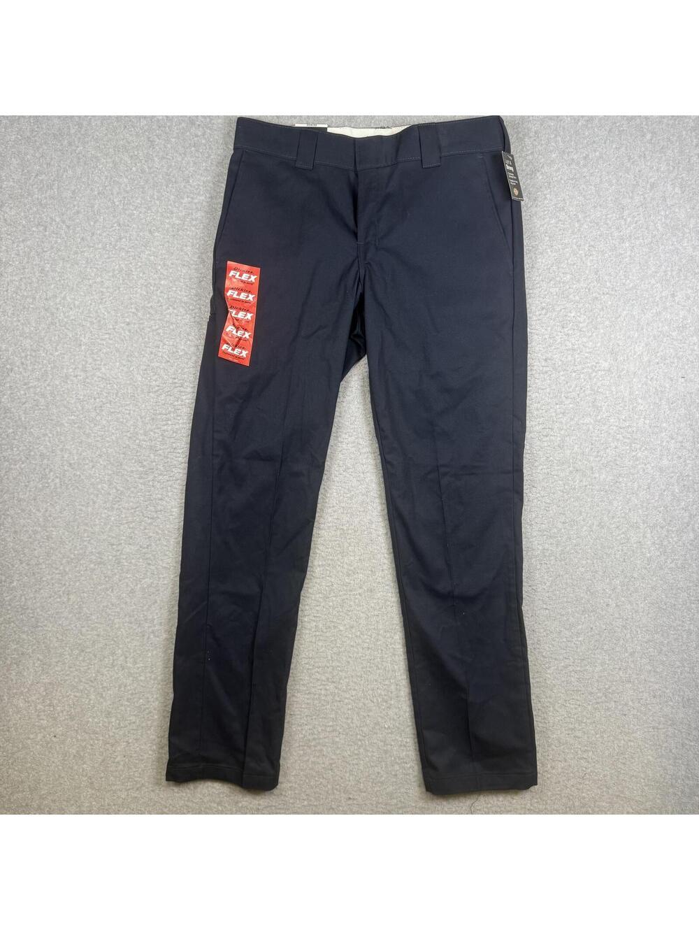 Brand New Dickies Men's Size 33x32 Blue Stretch Flex Fit Workwear Pants